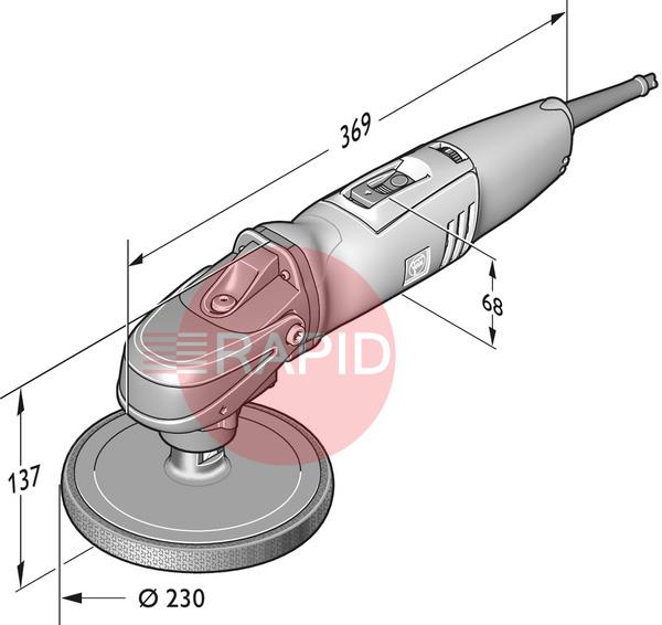 72214924110  FEIN WPO 14-25 E 1200W Surface Polisher - 110v